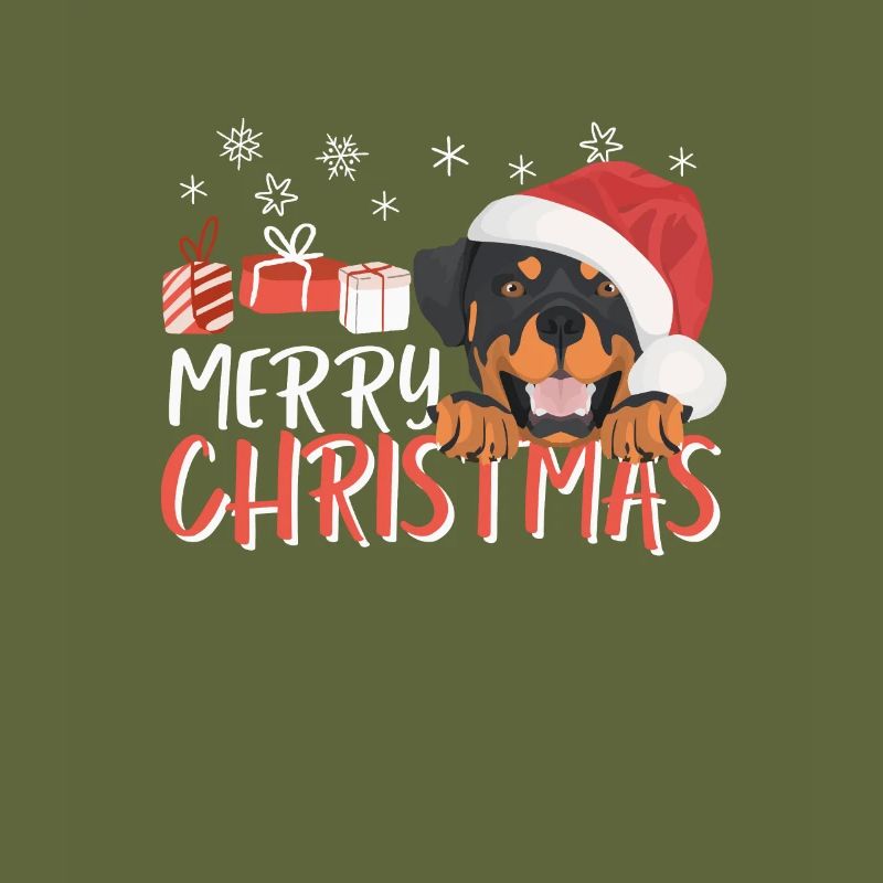 Rottweiler Merry Christmas