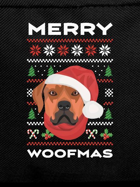 Rhodesian Ridgeback Merry Christmas