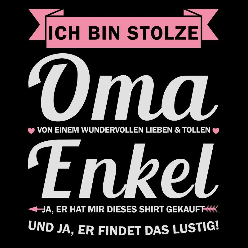 Oma & Enkel Familie Großmutter Geschenk