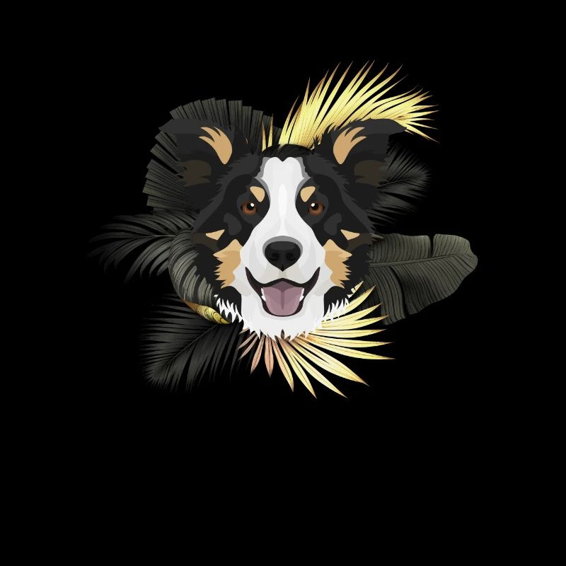 Golden Dog Border Collie