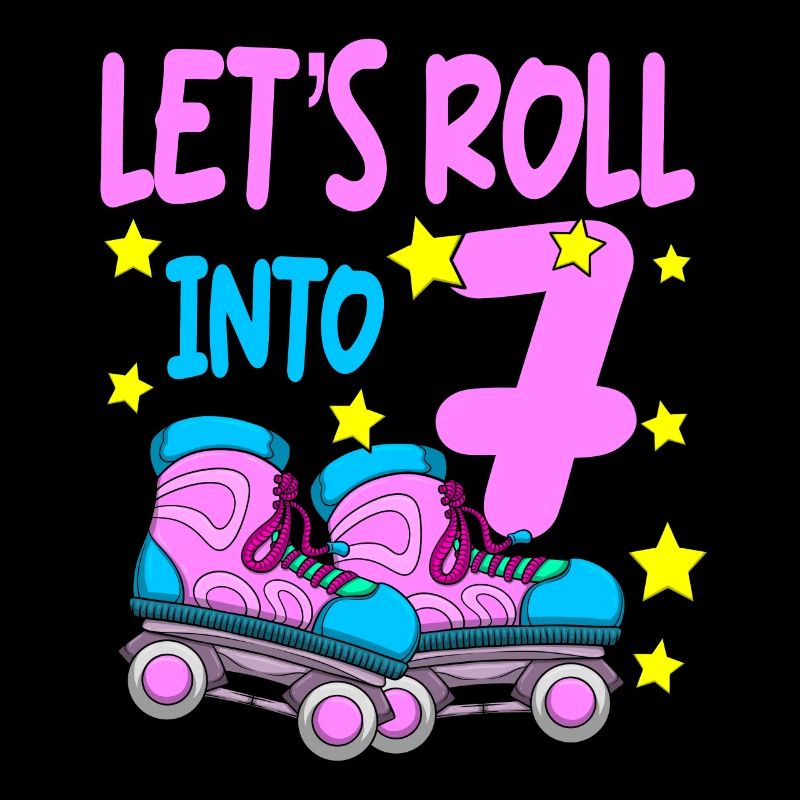 Roller Skate Birthday 7th Birthday Roller Skating