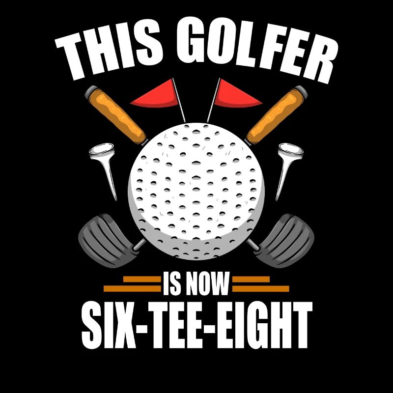 Chemises de golf d’anniversaire pour hommes 68th ans de golf