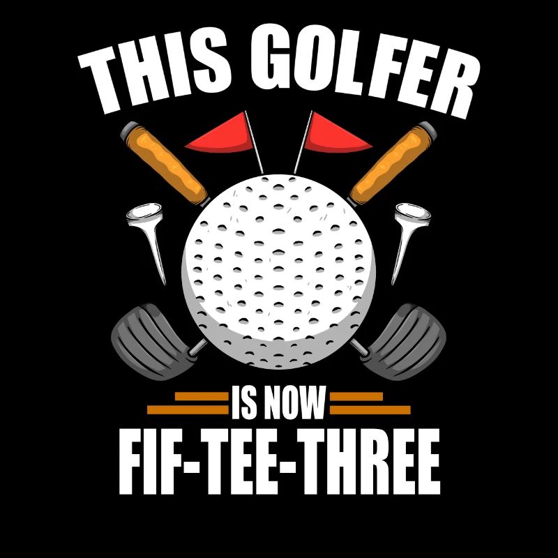 Chemises de golf d’anniversaire pour hommes 53e ans de golf