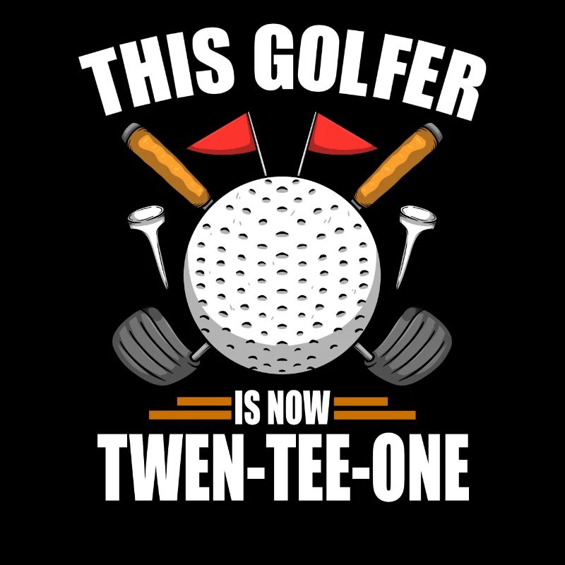 Birthday Golf Shirts For Men 21st Year Old Golfing