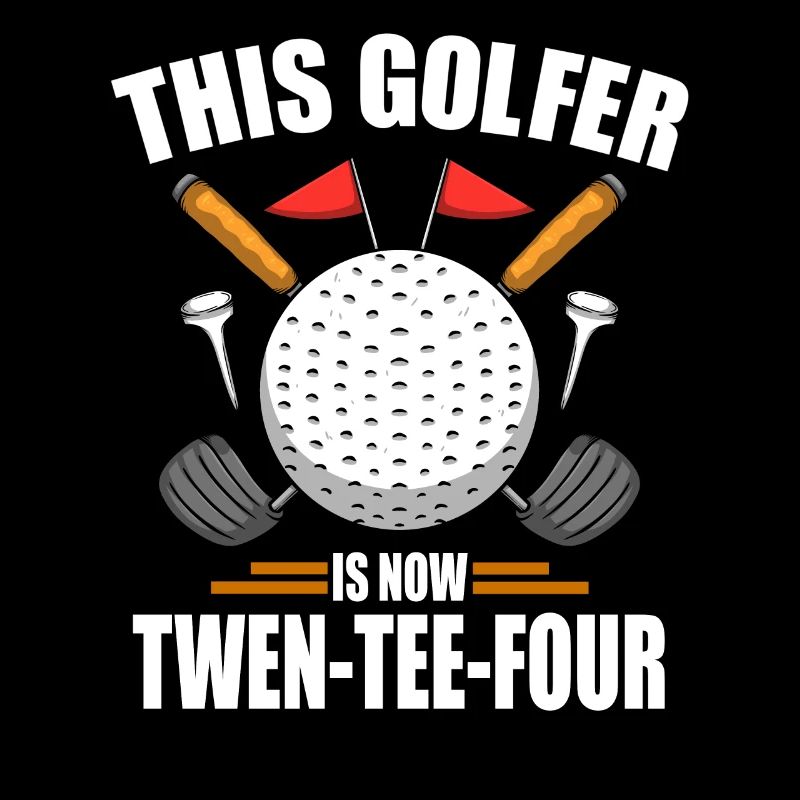 Birthday Golf Shirts For Men 24th Year Old Golfing