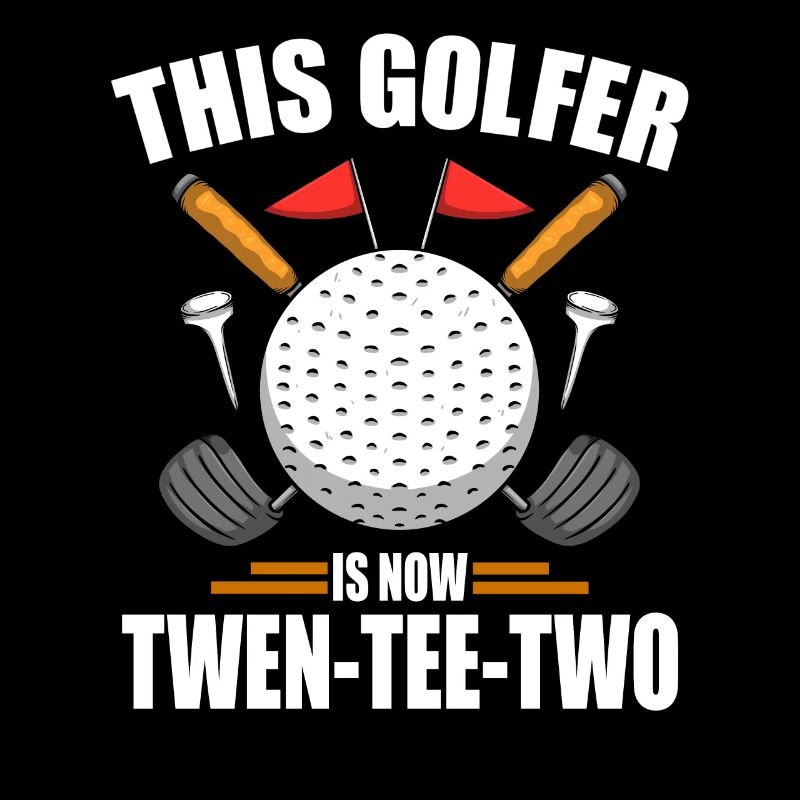 Chemises de golf d’anniversaire pour hommes 22e ans de golf