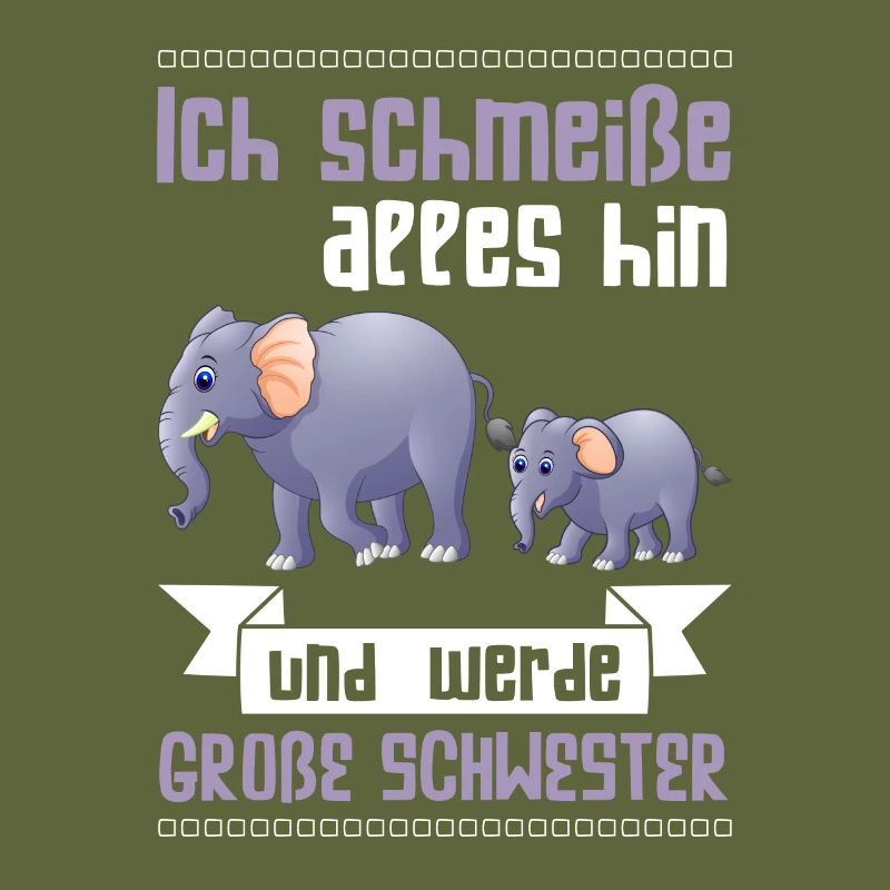 Große Schwester Elefant Geschwister Geschenk