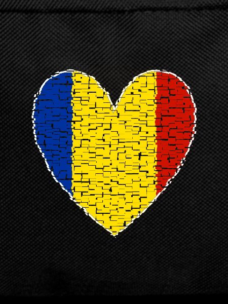 Romania Heart Art Design