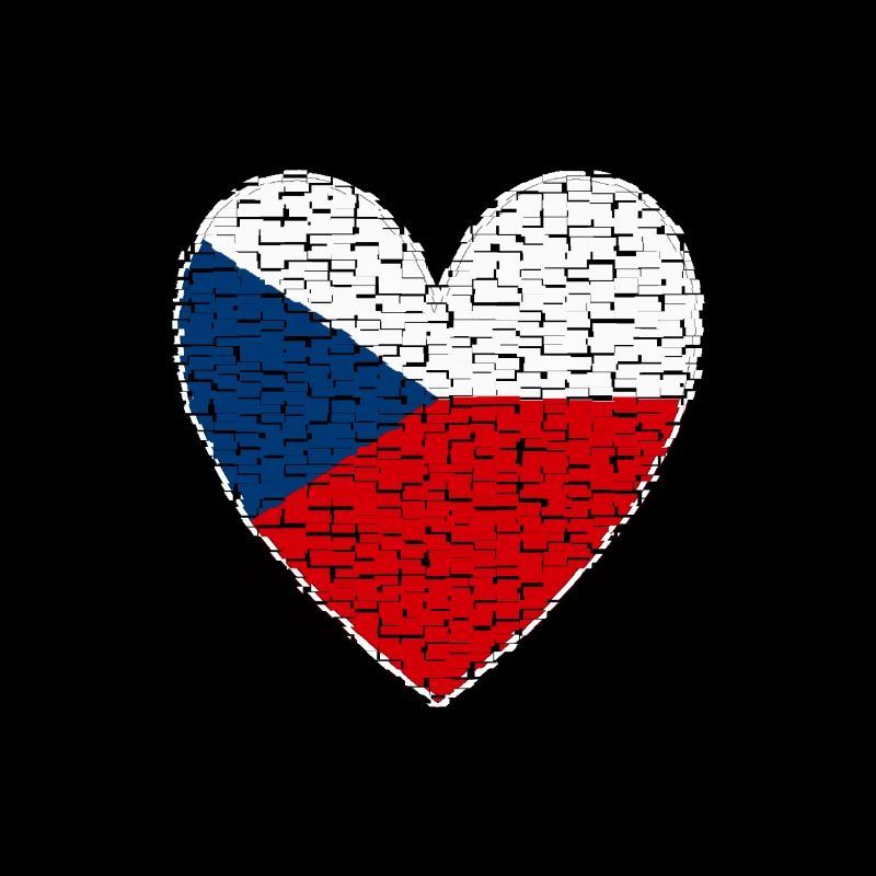 Tschechien Czechia Herz Kunstdesign Prag