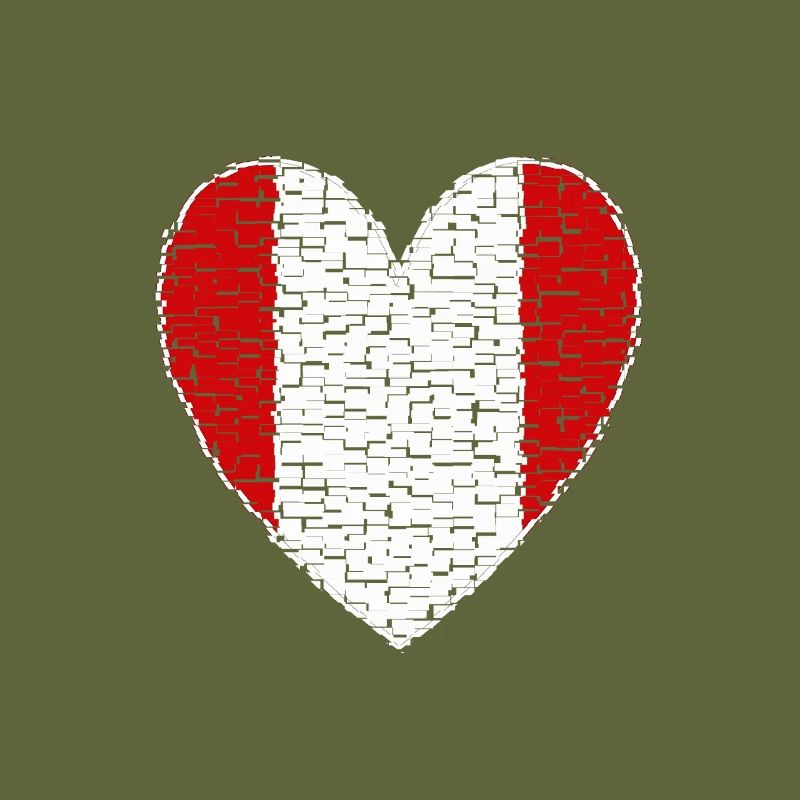 Conception d’art coeur du Pérou