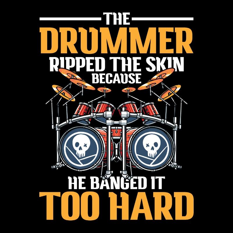 The Drummer Ripped Because He Banged It Too Hard