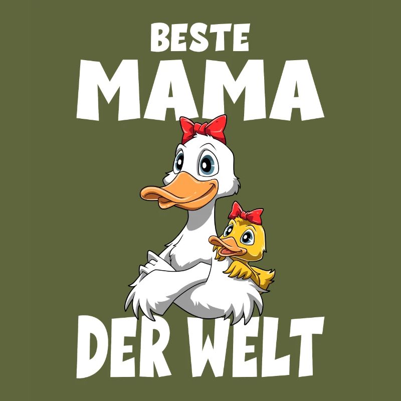 Beste Mama der Welt Muttertag Mutter Enten
