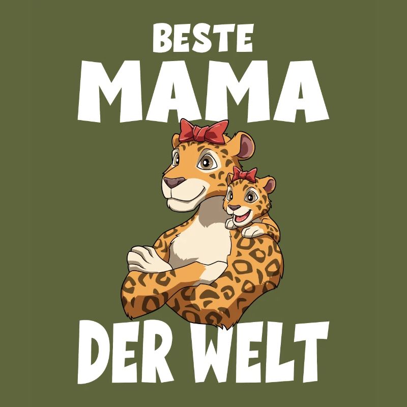 Beste Mama der Welt Muttertag Mutter Leopard für