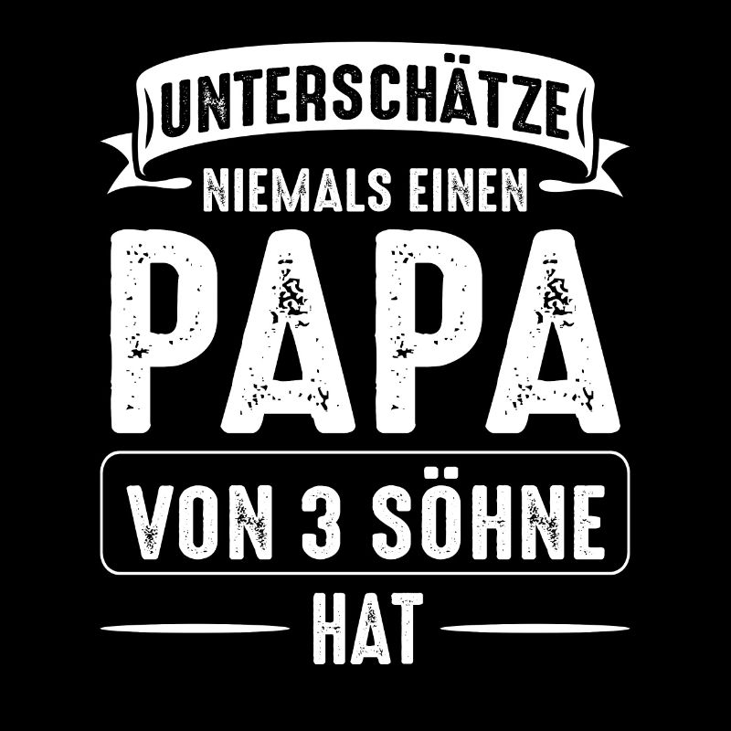 Papa 3 Söhne Papa von 3 Jungen Geschenk