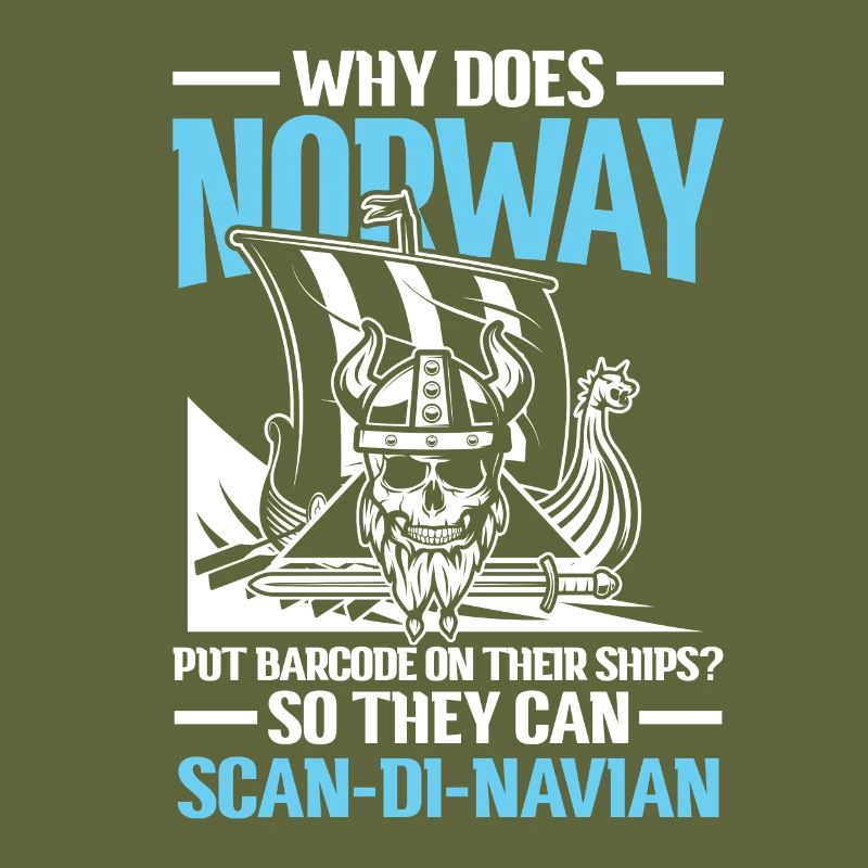 Norway Barcode On Their Ships Scan-Di-Navian