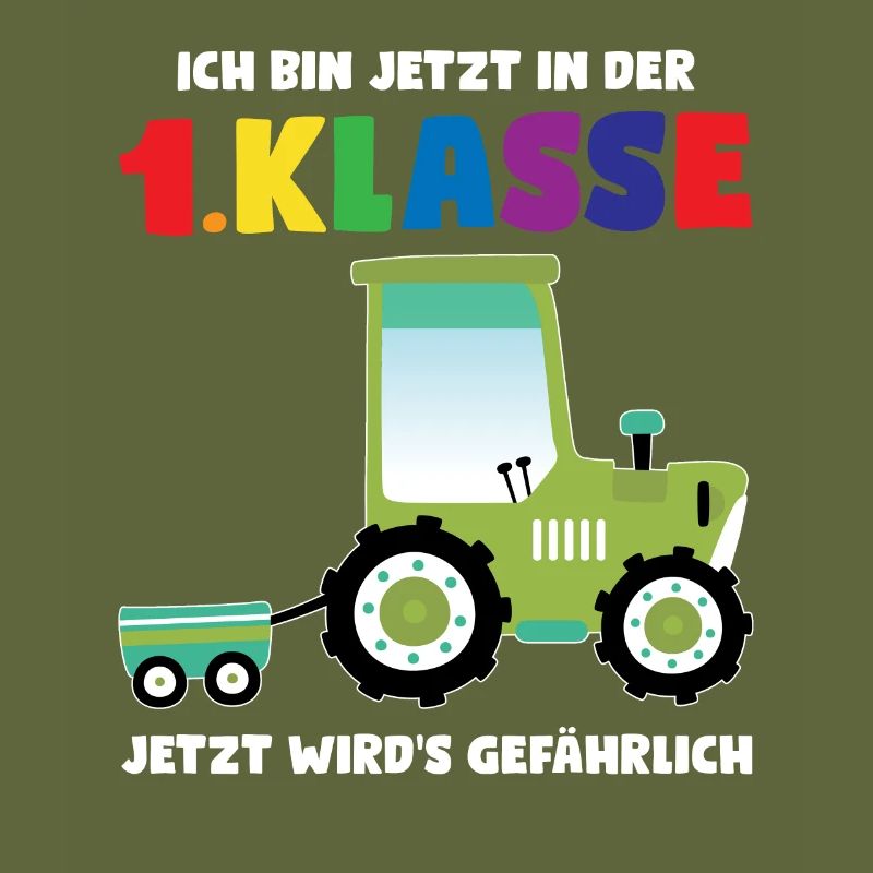 1.Klasse Traktor Einschulung Geschenk