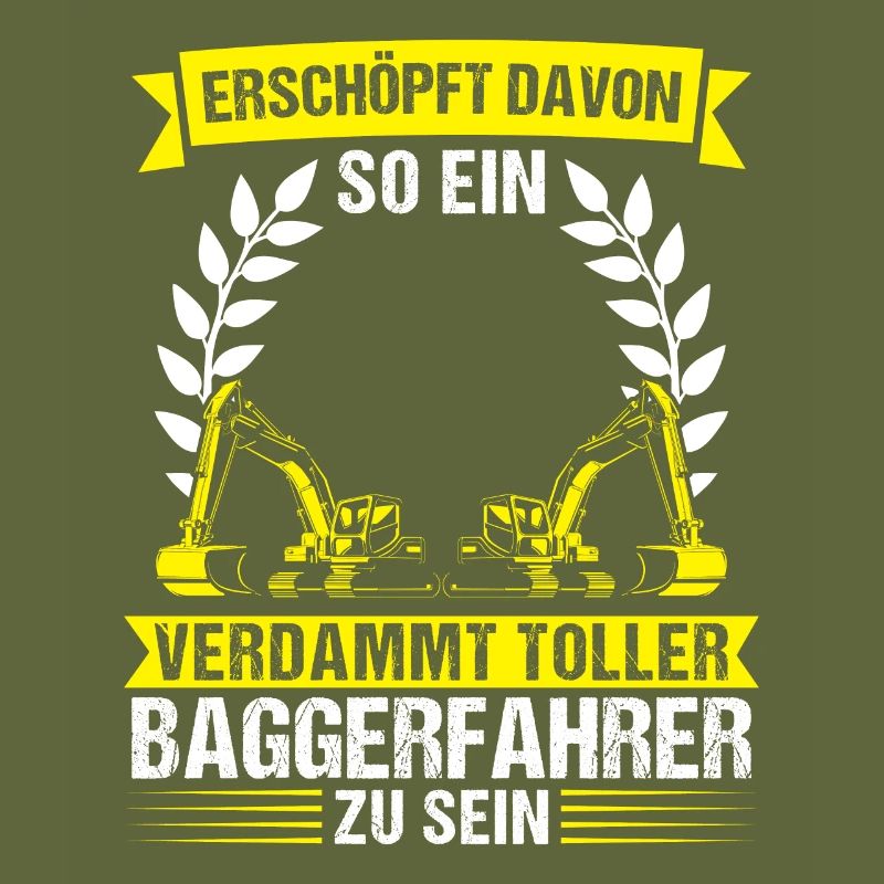 Baggerfahrer Beruf Lader Geschenk