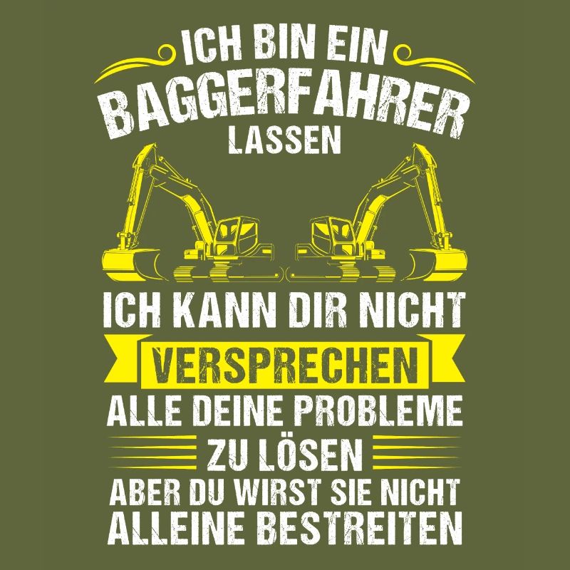 Baggerfahrer Beruf Bauarbeiter Geschenk