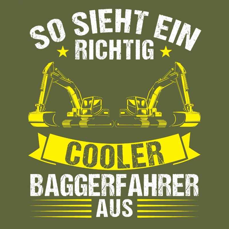 Baggerfahrer Beruf Lader Geschenk