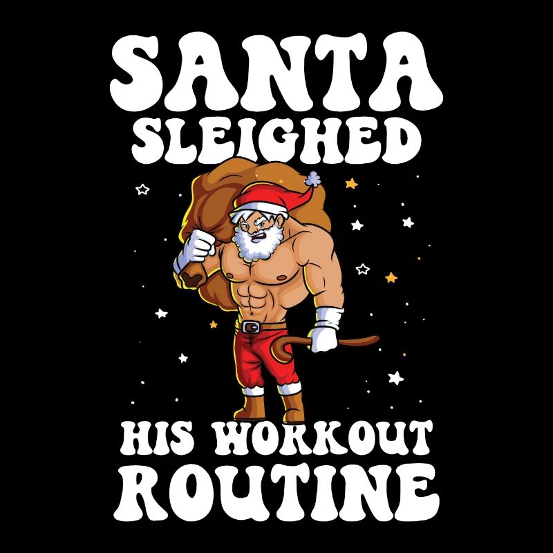 Santa Sleighed Weihnachten Calisthenics