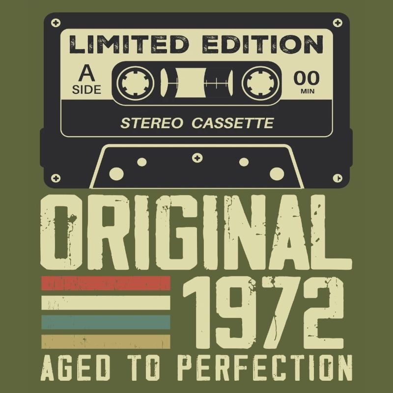 52. Jubiläumsgeschenk im Retro-Stil 1972