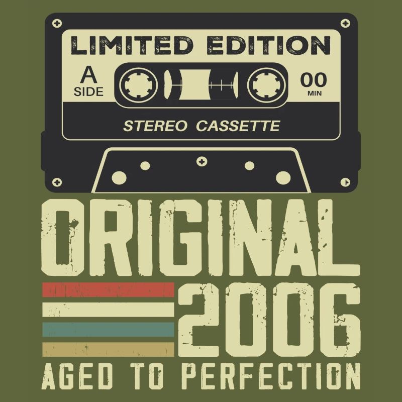 18th Retro Style Anniversary Gift 2006