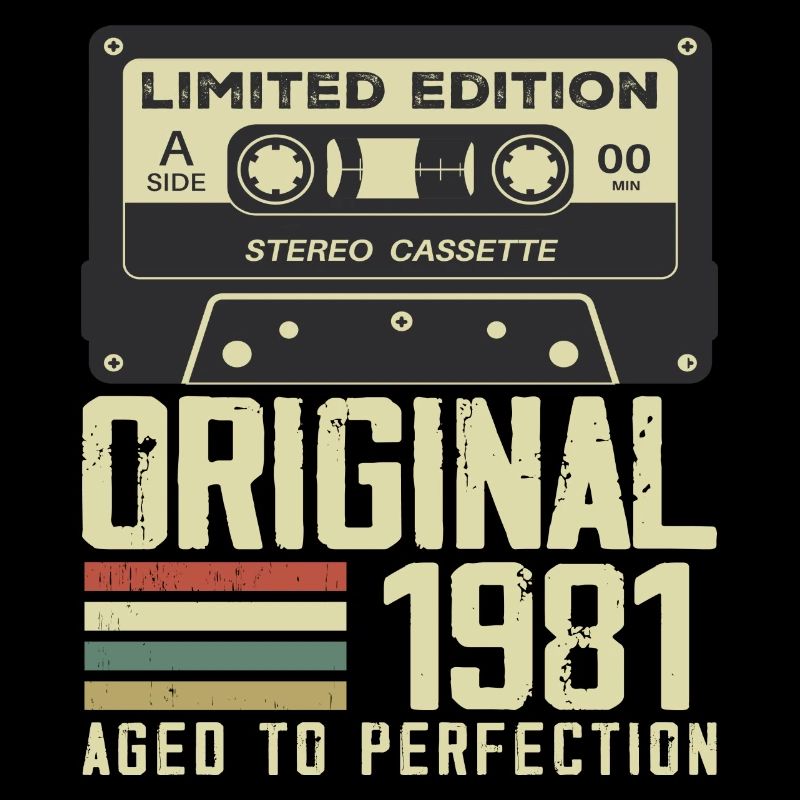 43. Jubiläumsgeschenk im Retro-Stil 1981
