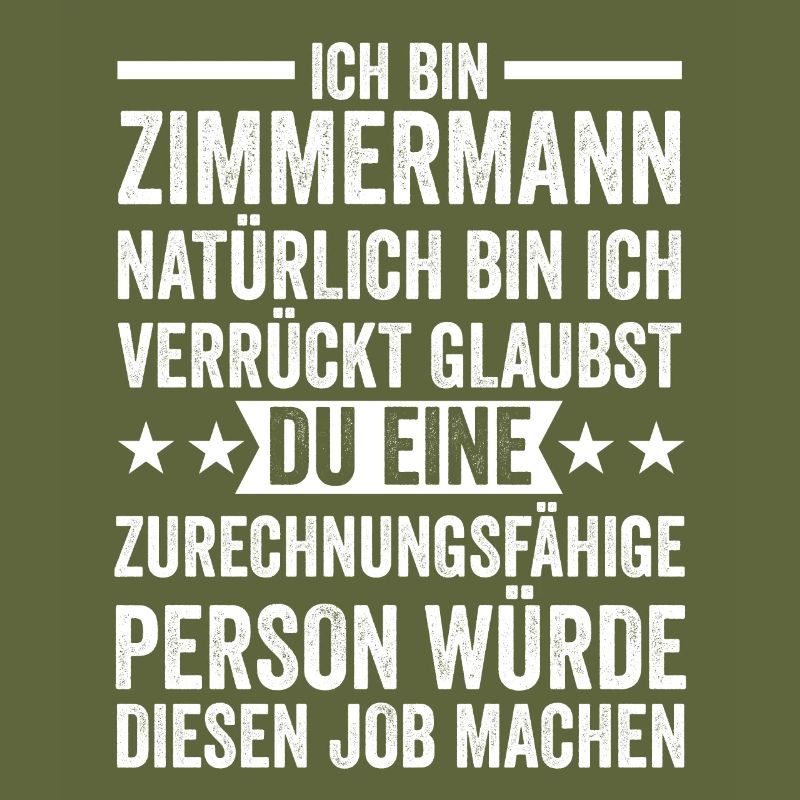 Zimmermann Beruf Zimmerer Geschenk