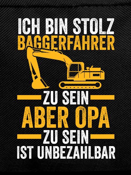Bagger Opa Baggerführer Geschenk