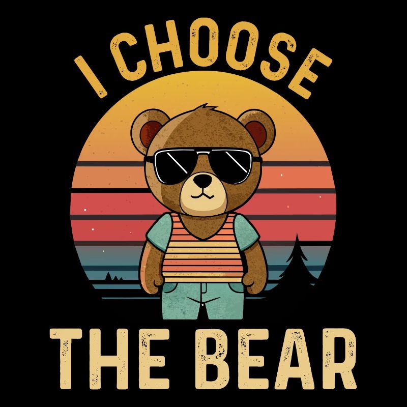 I choose the Bear funny Beach Bear