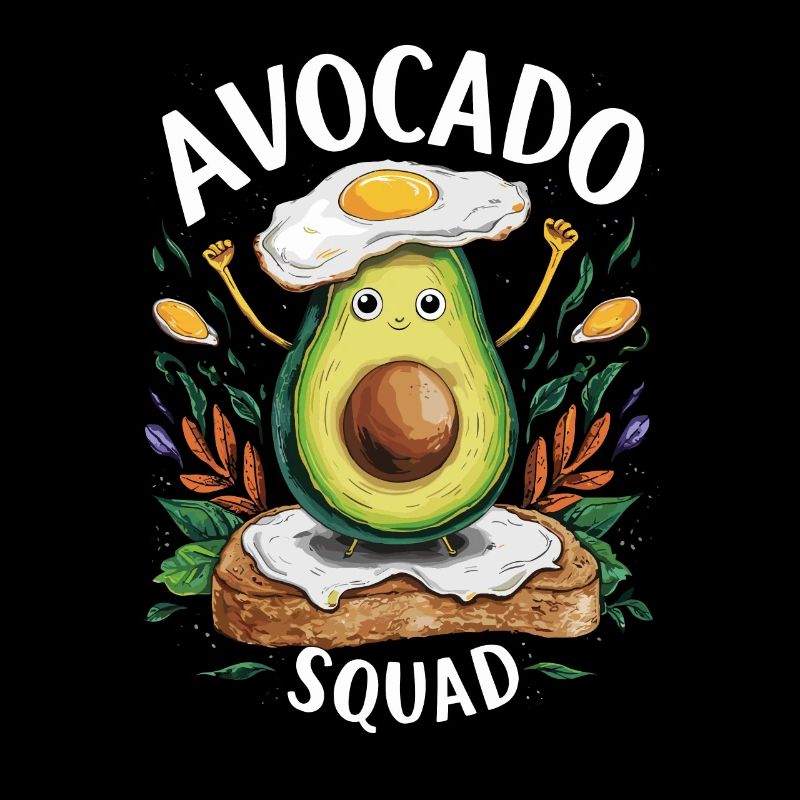 Funny Avocado Squad Breakfast Lover