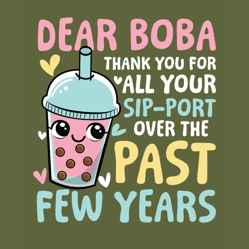 Lustiger Bubble Tea Spruch für einen Bubble Tea