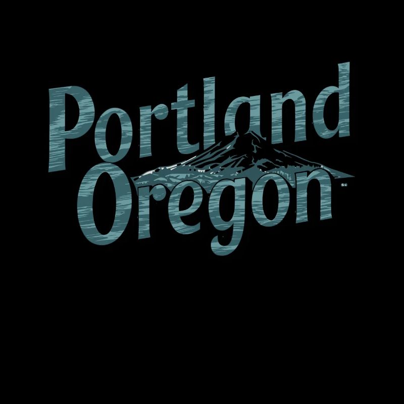 Graphique de l’Oregon avec art de la montagne
