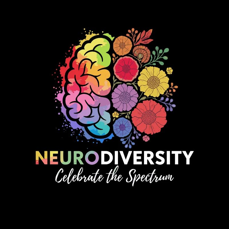 Neurodiversity Celebrates the Spectrum Flower Design