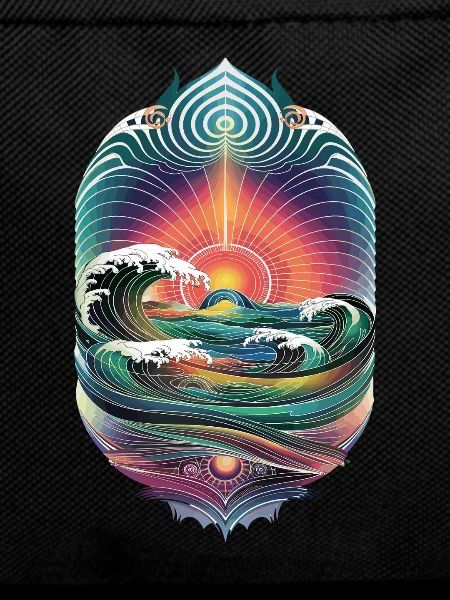 Waves And Sunrise Artwork