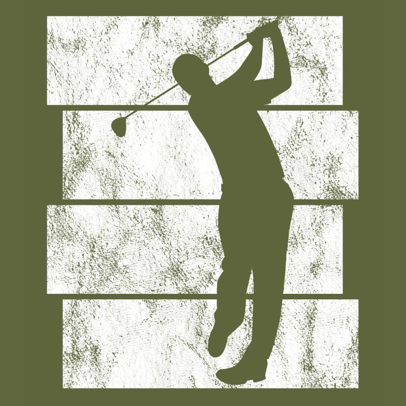 Golfspieler Retro Golfer Golfschläger Golfen Golf