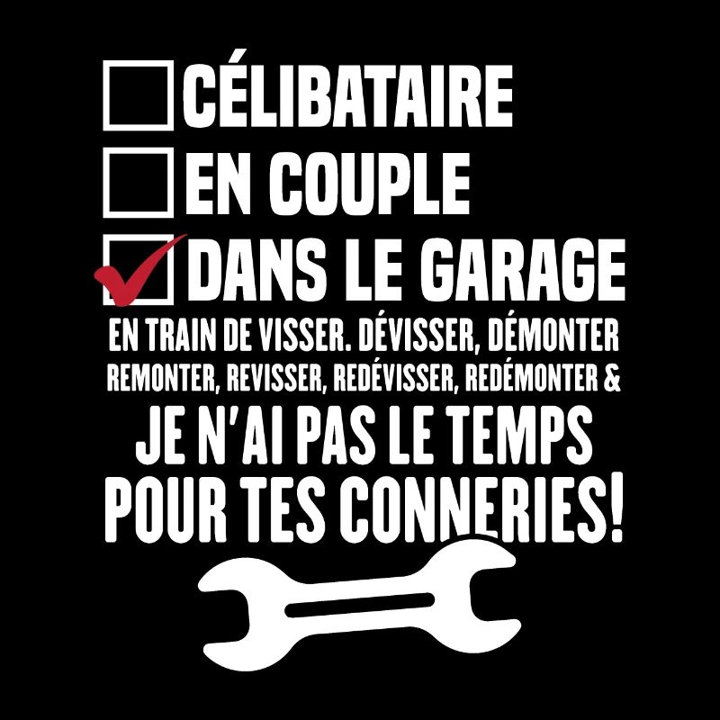 Celibataire en couple dans le garage