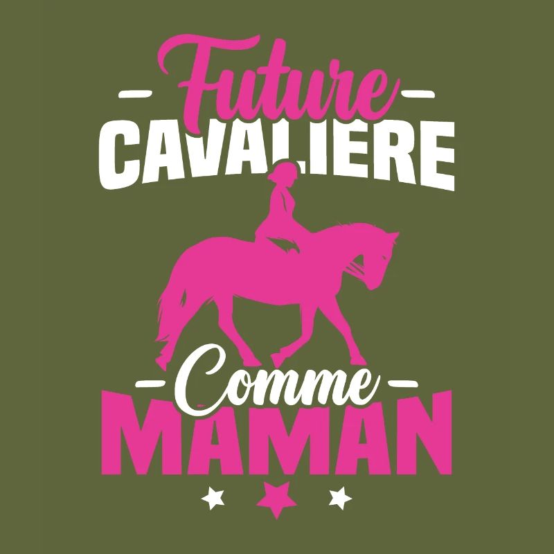 Future cavalière comme maman