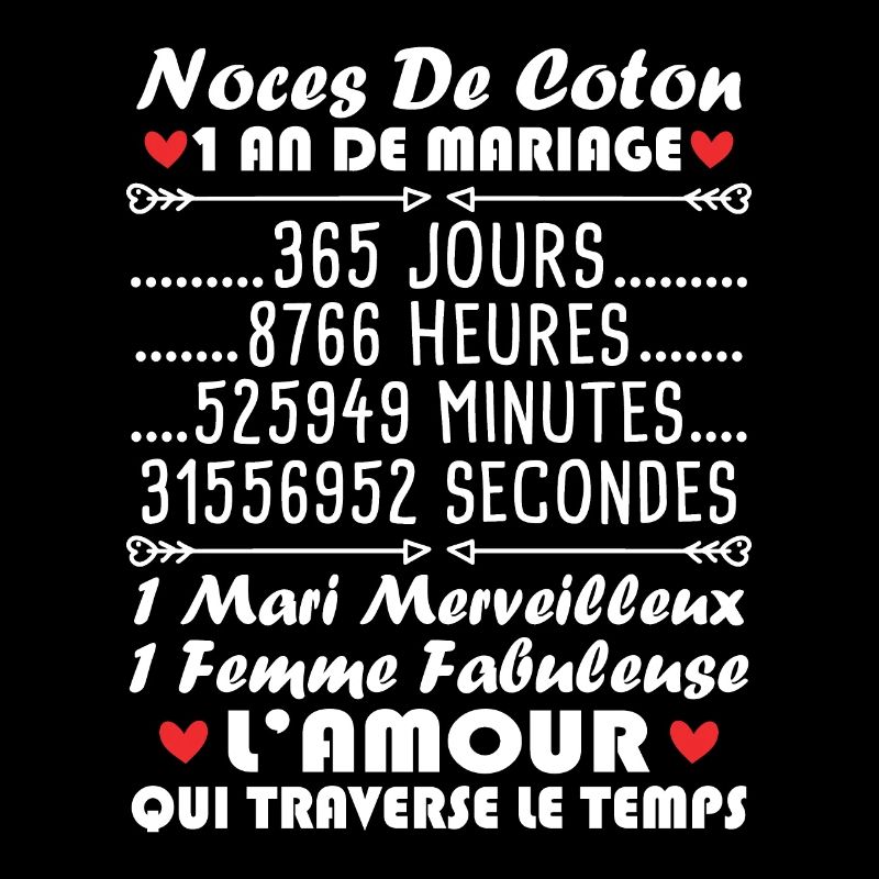 Noces De Coton 1 An De Mariage