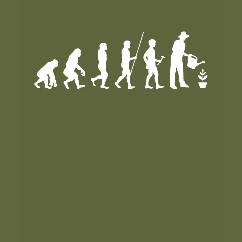 Evolution gardening humor gift