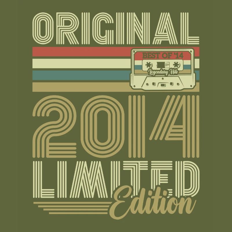 Original 2014 Vintage Retro Geburtstagsgeschenk