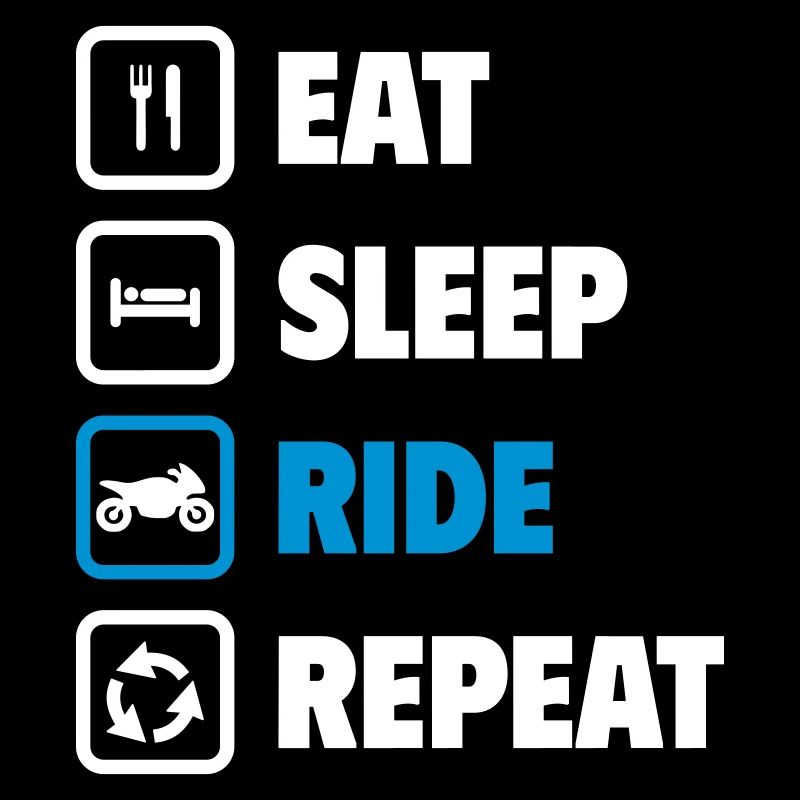 Manger, dormir, conduire, répéter