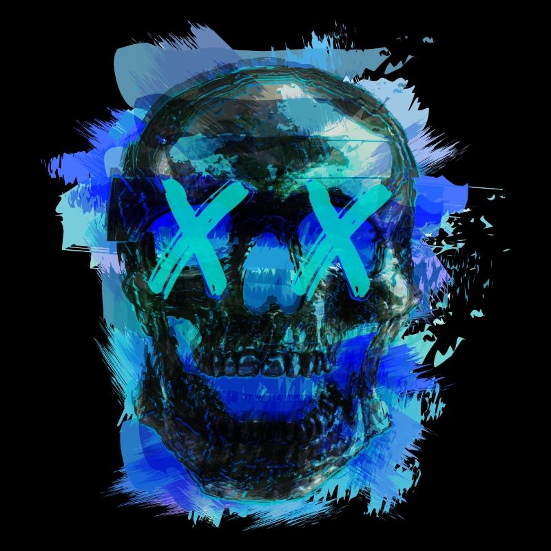 Blue Death (skull)