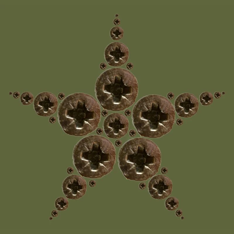 Étoile faite de vis