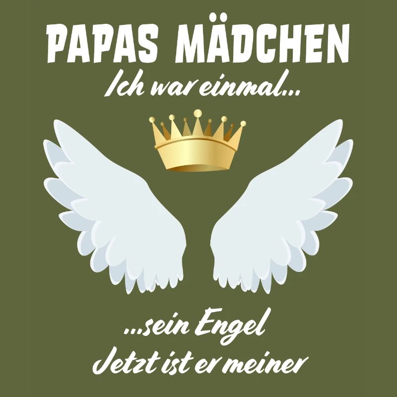 Papas Mädchen süßer Spruch Engel Geschenkidee