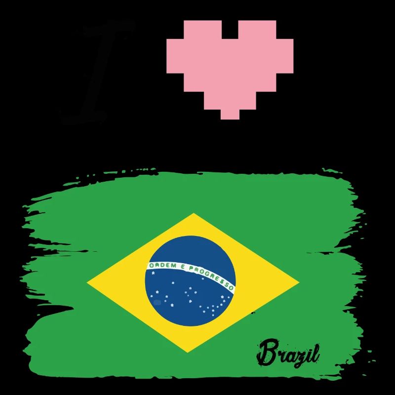 ♡ I love Brasilien Tshirt ♡