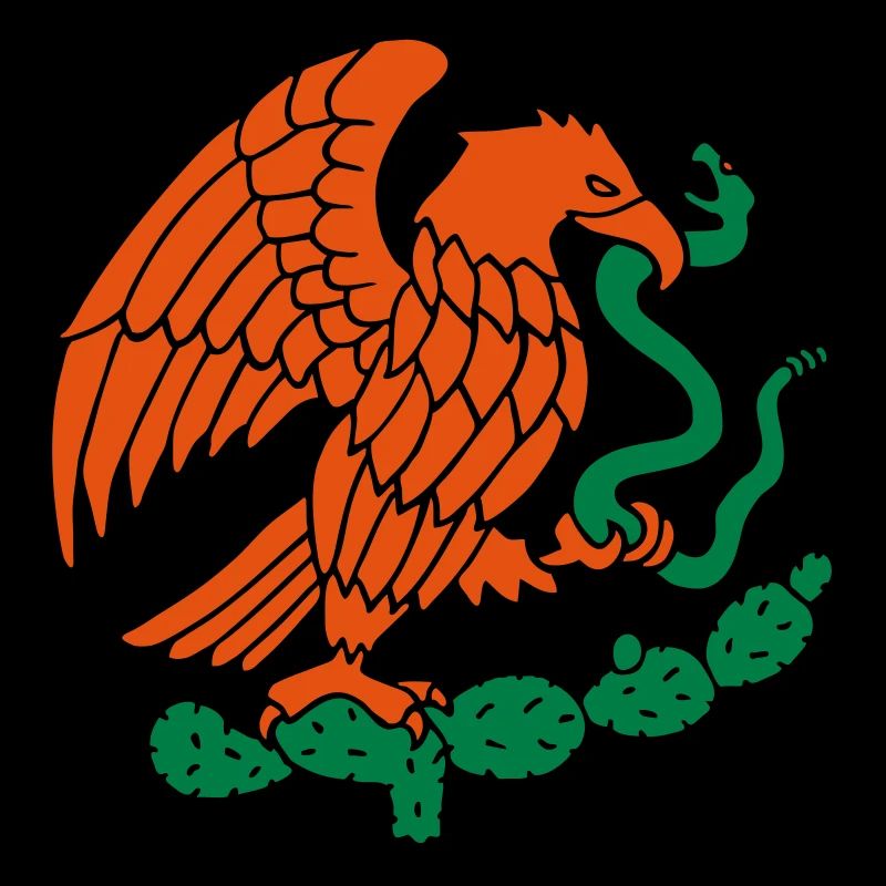 mexico eagle snake cactus mexico mexican