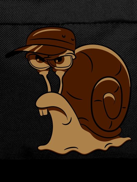 Escargot drôle mal