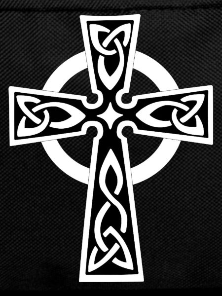 Keltisches oder Keltisches Kreuz weiß