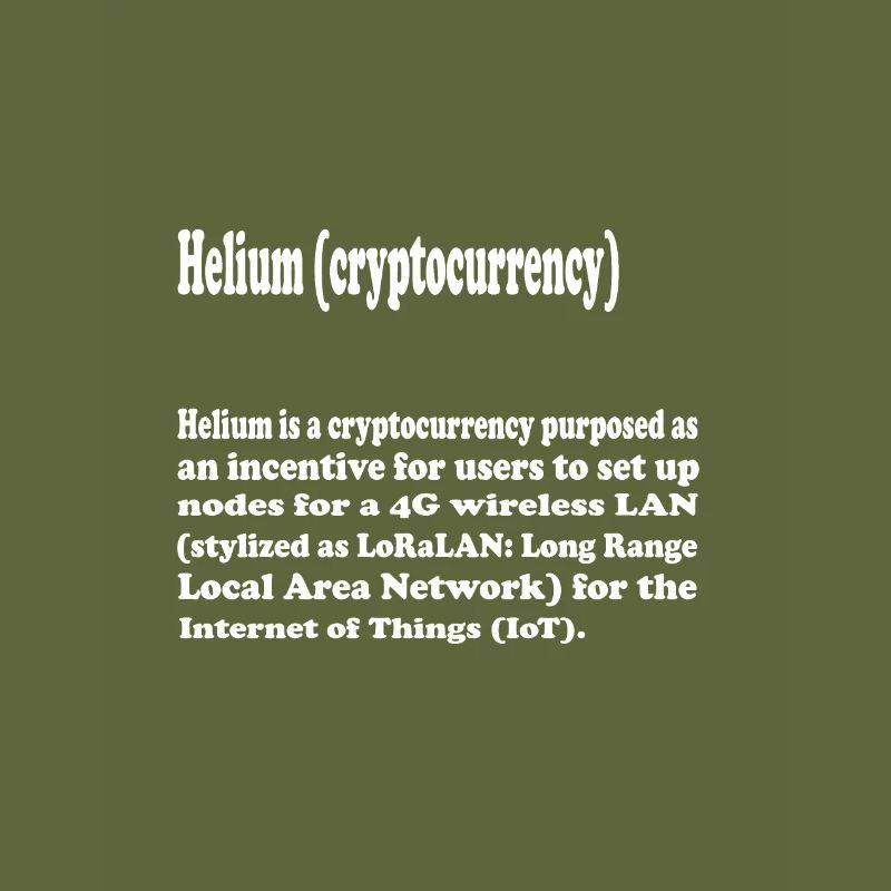 Krypto Crypto Helium Mining HNT Bitcoin Blockchain